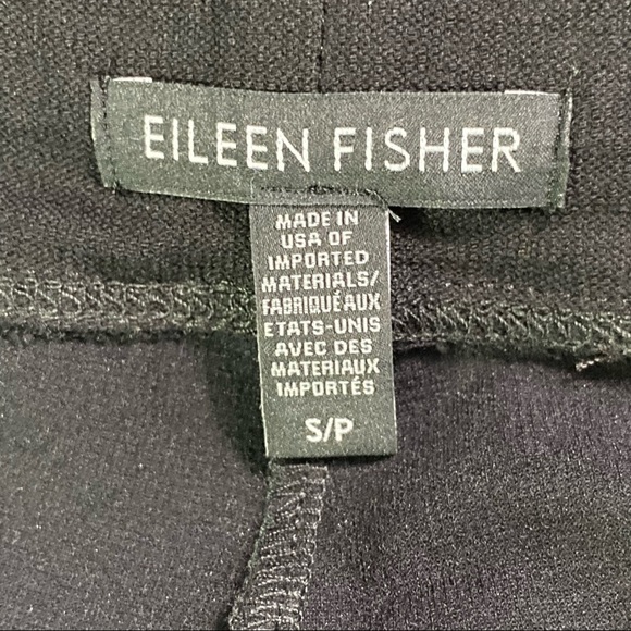 Eileen Fisher Black Crepe Pants, Pull-on, EUC Sz S - Picture 7 of 10